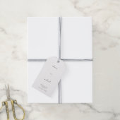 Étiquette de cadeau de mariage calligraphie minima (Avec de la ficelle)