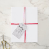 Étiquette de cadeau de mariage Flocon de neige d'h (Avec de la ficelle)