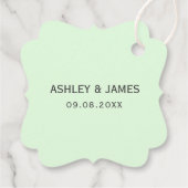 Étiquette de cadeau de mariage 'Laissez l'amour gr (Dos)