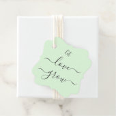 Étiquette de cadeau de mariage 'Laissez l'amour gr (En situation)