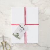 Étiquette de cadeau de mariage moderne à l'aquarel (Avec de la ficelle)