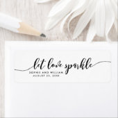 Étiquette de cadeau de mariage Relâchez le script  (En situation)