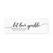 Étiquette de cadeau de mariage Relâchez le script  (Devant)
