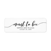 Étiquette de cadeau de mariage Relax Script Meant (Devant)