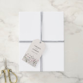 Étiquette de cadeau de mariage rustique (Avec de la ficelle)