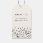 Étiquette de cadeau de mariage rustique (Dos)