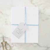 Étiquette de cadeau de mariage simple en calligrap (Avec de laficelle)