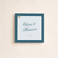 Étiquette de cadeau de mariage Something Blue Coas