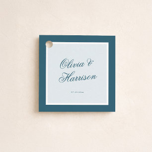 Étiquette de cadeau de mariage Something Blue Coas