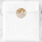 Étiquette de cadeau de mariage thème Tomber amoure (Sac)