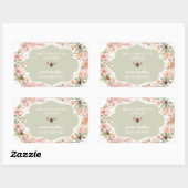 Étiquette de cadeau de miel pour Baby Shower (Feuille)