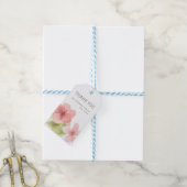 Étiquette de cadeau de naissance thème Renard Bois (Avec de laficelle)