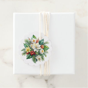 Étiquette de cadeau de Noël