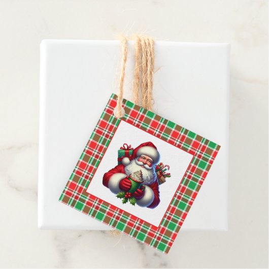 Étiquette de cadeau de Noël (En situation)