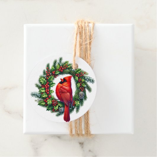 Étiquette de cadeau de Noël (En situation)