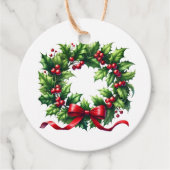 Étiquette de cadeau de Noël (Devant)