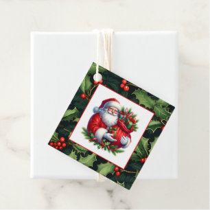 Étiquette de cadeau de Noël
