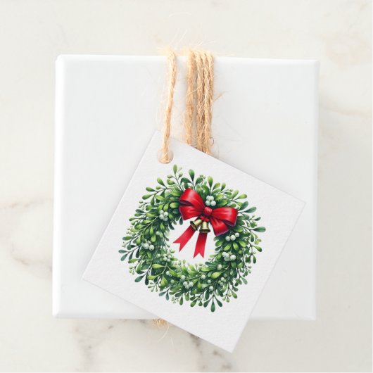 Étiquette de cadeau de Noël (En situation)
