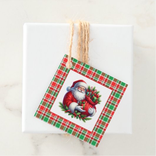 Étiquette de cadeau de Noël (En situation)