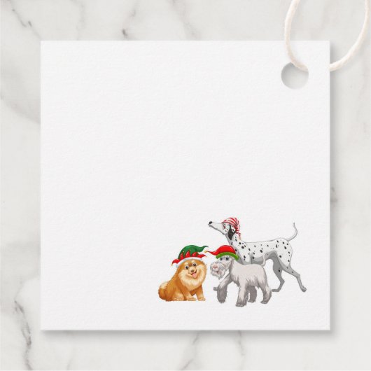 Étiquette de cadeau de Noël (Dos)