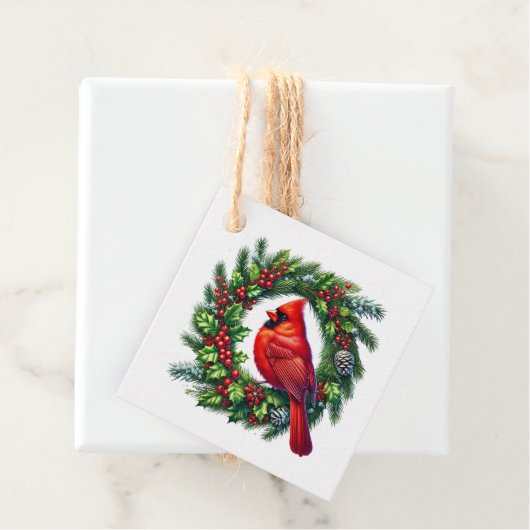 Étiquette de cadeau de Noël (En situation)