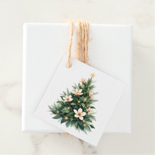 Étiquette de cadeau de Noël (En situation)