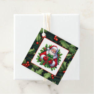 Étiquette de cadeau de Noël