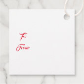 Étiquette de cadeau de Noël (Dos)