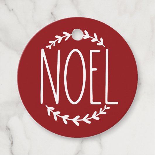 Étiquette de cadeau de Noël (Devant)