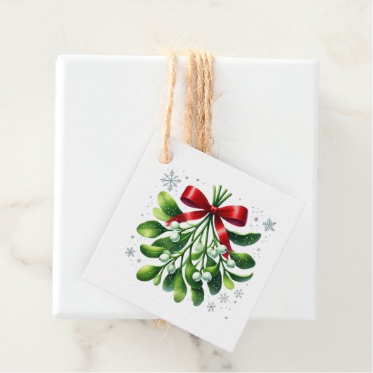 Étiquette de cadeau de Noël (En situation)
