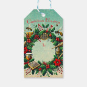 Étiquette de cadeau de Noël Apiculture | Design Tr (Dos)