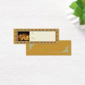 Étiquette de cadeau de Noël 'Auberge d'hiver' (Bureau)