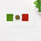 Étiquette de cadeau de Noël avec drapeau italien B (Bureau)