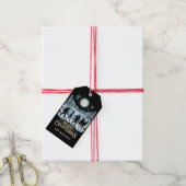 Étiquette de cadeau de Noël Cryptide Bigfoot Alien (Avec de la ficelle)