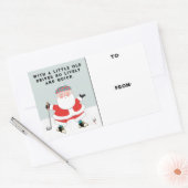 Étiquette de cadeau de Noël de golf (Enveloppe)