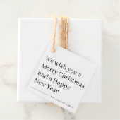 Étiquette de cadeau de Noël de type moderne (En situation)