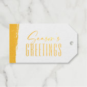 Étiquette de cadeau de Noël de vacances d'écriture (Recto (horizontal))