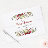 Étiquette de cadeau de Noël de verdure (Enveloppe)