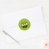 Étiquette de cadeau de Noël d'Oscar le Grouch (Enveloppe)