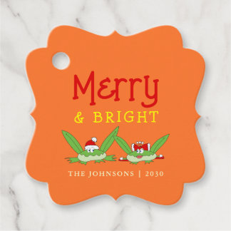Étiquette de cadeau de Noël drôle, mignonne et joy