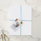 Étiquette de cadeau de Noël en forme de botte de c (Avec de laficelle)