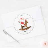Étiquette de cadeau de Noël équestre (Enveloppe)