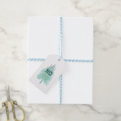 Étiquette de cadeau de Noël. Étiquette de vacances (Avec de laficelle)