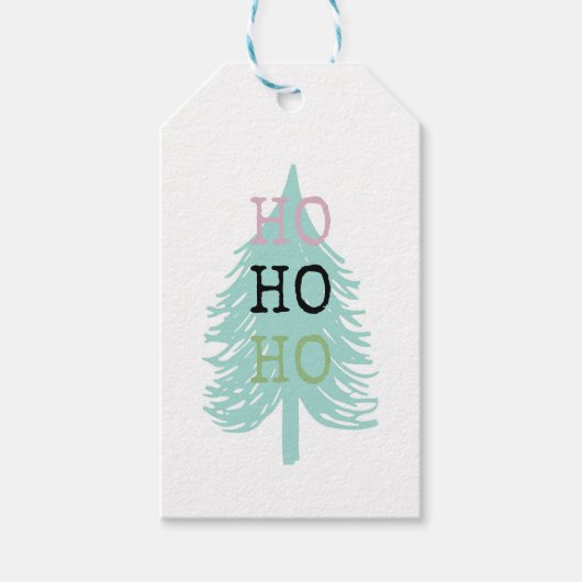 Étiquette de cadeau de Noël. Étiquette de vacances (Devant)