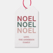Étiquette de cadeau de Noël festive (Devant)