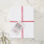 Étiquette de cadeau de Noël festive (Avec de la ficelle)