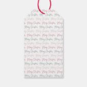 Étiquette de cadeau de Noël festive joyeuse (Dos)