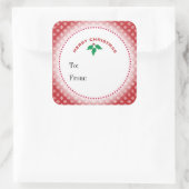 Étiquette de cadeau de Noël flocons de neige (Sac)