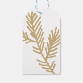 Étiquette de cadeau de Noël Holly Jolly avec branc (Dos)