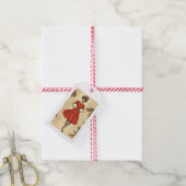 Étiquette de cadeau de Noël inspirée de l'ancien (Avec de la ficelle)